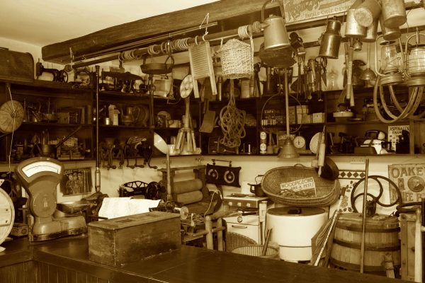 Image of the interior of the Ironmongers shop display
